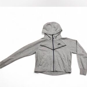 Nike Heather Gray Full-Zip Hoodie